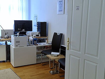 Innenansicht Rezeption Olga Schiffer